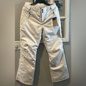 The North Face Women’s white Sally snow pants size medium new with tags